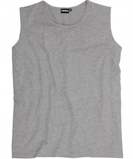 Adamo Rod Comfort Fit Tank Top Grey - Tričká - Nadrozmerné tričká - 2XL-14XL