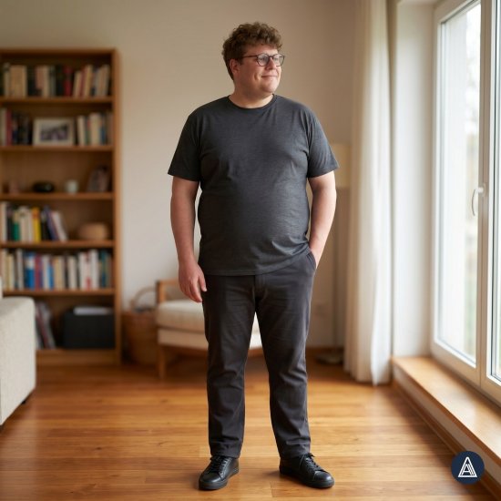 Adamo 129420 Tričko 2 ks Tmavosivý melír - Tričká - Nadrozmerné tričká - 2XL-14XL
