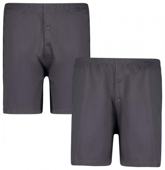 Adamo 129602 Boxerky 2 ks Tmavosivá - Spodná bielizeň - Spodné Prádlo 2XL-8XL