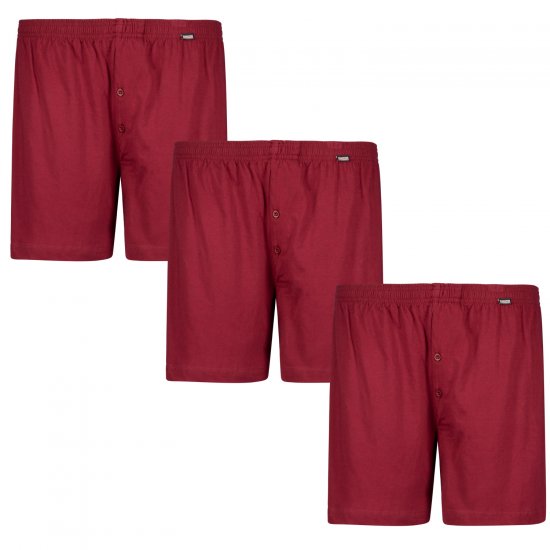 Adamo James Boxershorts 3-pack Burgundy - Spodná bielizeň - Spodné Prádlo 2XL-8XL