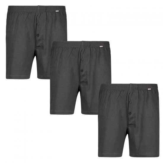 Adamo James Boxershorts 3-pack Charcoal - Spodná bielizeň - Spodné Prádlo 2XL-8XL