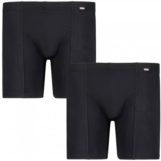 Adamo Jim Boxer shorts 2-pack Black - Spodná bielizeň - Spodné Prádlo 2XL-8XL