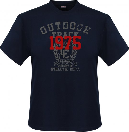 Adamo Outdoor track Comfort fit T-shirt Navy - Tričká - Nadrozmerné tričká - 2XL-14XL
