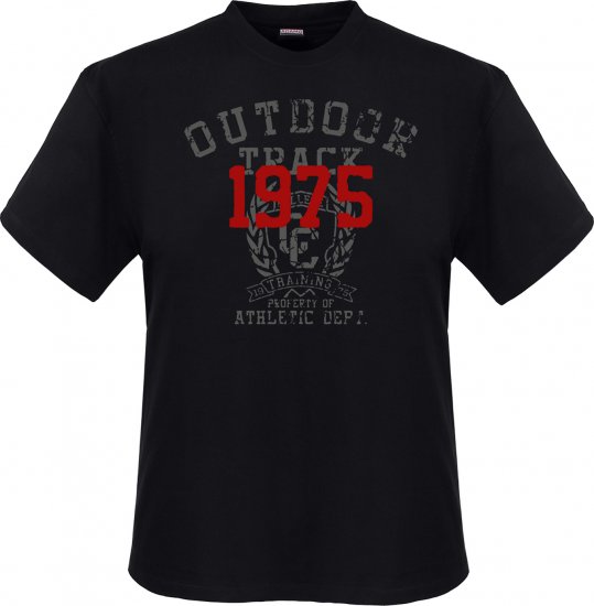 Adamo Outdoor track Comfort fit T-shirt Black - Tričká - Nadrozmerné tričká - 2XL-14XL