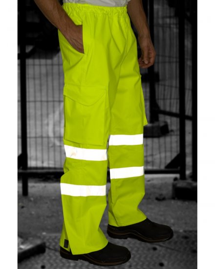 Leo Appledore Cargo Rain pants Hi-Vis Yellow - Pracovné odevy - Pracovné Odevy 3XL-6XL