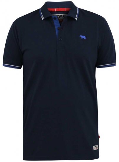 D555 SALFORD 1 Pique Polo Navy - Polokošele - Polokošele 2XL-8XL