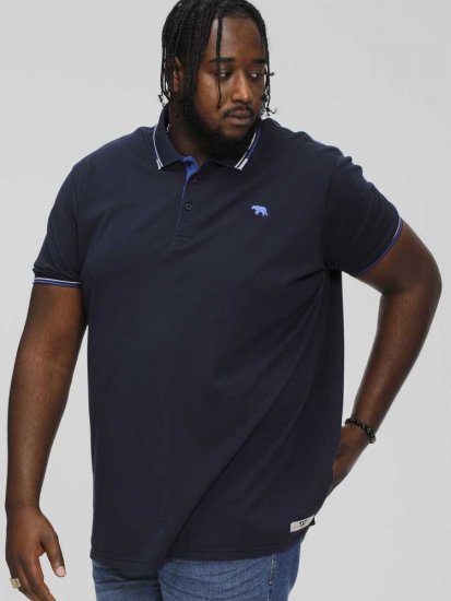 D555 SALFORD 1 Pique Polo Navy - Polokošele - Polokošele 2XL-8XL