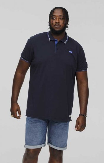 D555 SALFORD 1 Pique Polo Navy - Polokošele - Polokošele 2XL-8XL