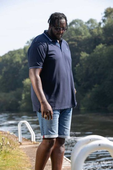 D555 SALFORD 1 Pique Polo Navy - Polokošele - Polokošele 2XL-8XL