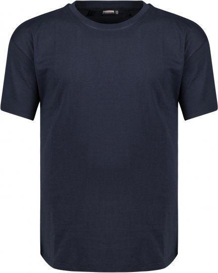 Adamo Bud Regular fit Heavy weight T-shirt Navy - Tričká - Nadrozmerné tričká - 2XL-14XL