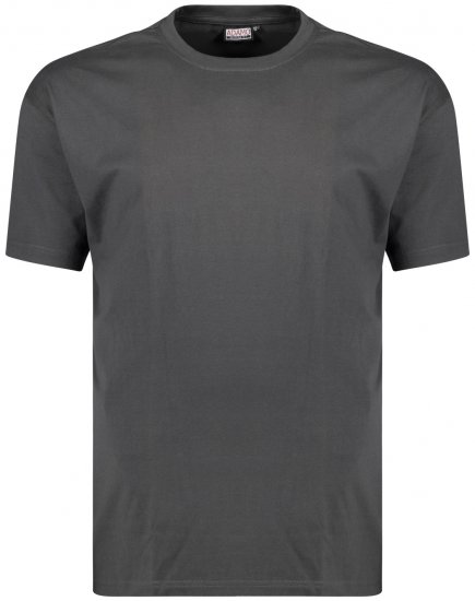 Adamo Bud Regular fit Heavy weight T-shirt Charcoal - Tričká - Nadrozmerné tričká - 2XL-14XL