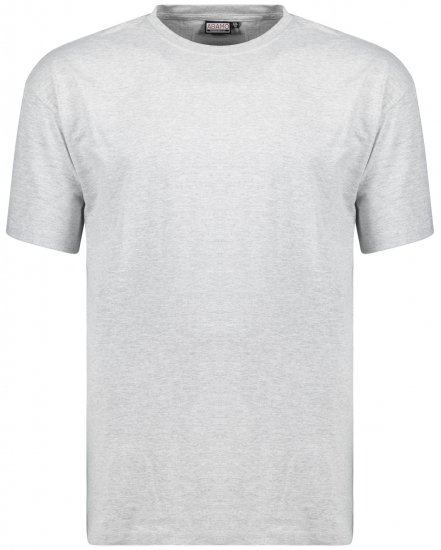 Adamo Bud Regular fit Heavy weight T-shirt Grey - Tričká - Nadrozmerné tričká - 2XL-14XL