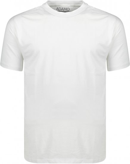 Adamo Kevin Regular fit T-shirt White - Tričká - Nadrozmerné tričká - 2XL-14XL