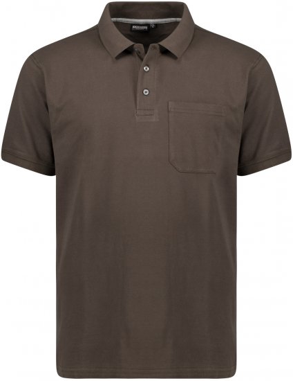 Adamo Klaas Regular fit Polo Shirt with Pocket Braun - Polokošele - Polokošele 2XL-8XL