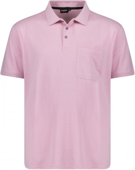 Adamo Klaas Regular fit Polo Shirt with Pocket Pink - Polokošele - Polokošele 2XL-8XL