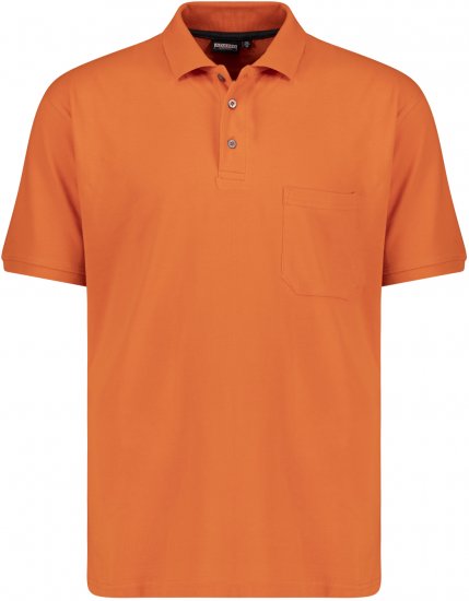 Adamo Klaas Regular fit Polo Shirt with Pocket Orange - Polokošele - Polokošele 2XL-8XL
