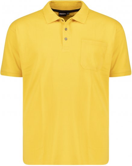 Adamo Klaas Regular fit Polo Shirt with Pocket Yellow - Polokošele - Polokošele 2XL-8XL
