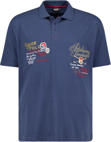 Adamo DURBAN Regular fit Polo Shirt Navy - Polokošele - Polokošele 2XL-8XL