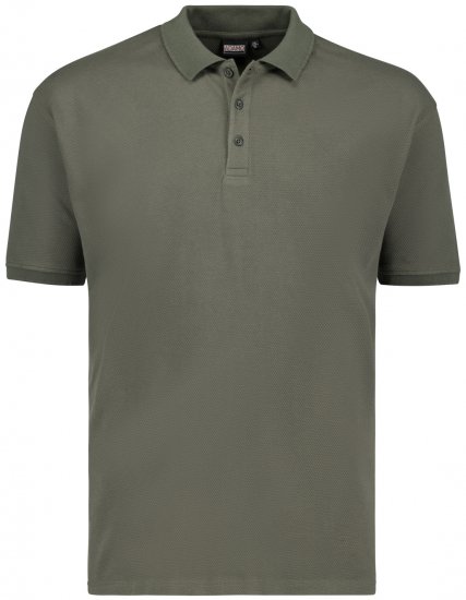 Adamo Stephan Waffelpique Poloshirt Olive Green - Polokošele - Polokošele 2XL-8XL