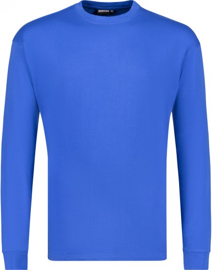 Adamo Floyd Comfort fit Long sleeve T-shirt Royal Blue - Tričká - Nadrozmerné tričká - 2XL-14XL