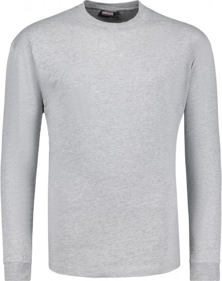 Adamo Floyd Comfort fit Long sleeve T-shirt Grey - Tričká - Nadrozmerné tričká - 2XL-14XL
