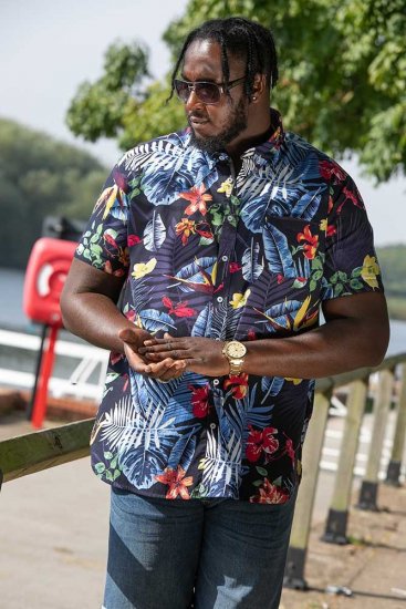 D555 TOBY Multi Colour Hawaiian AO Print Shirt - Košele - Košele 2XL-10XL
