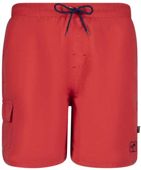 Adamo Kuba Cargo Swimshorts Red - Spodná bielizeň - Spodné Prádlo 2XL-8XL