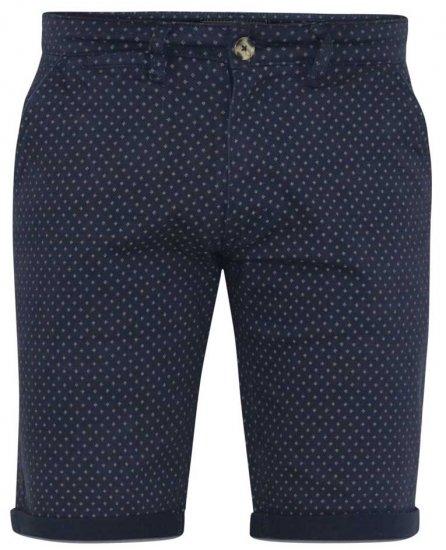 D555 DUDLEY AO Printed Stretch Chino Shorts Navy - Šortky - Šortky W40-W60