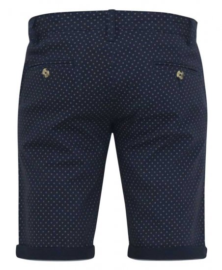 D555 DUDLEY AO Printed Stretch Chino Shorts Navy - Šortky - Šortky W40-W60