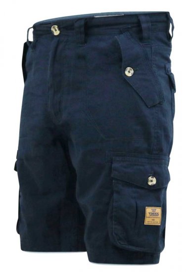 D555 RODNEY Cotton Cargo Shorts Navy - Šortky - Šortky W40-W60