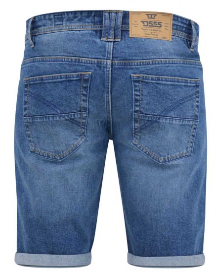D555 JONES Stretch Denim Shorts Blue Stonewash - Šortky - Šortky W40-W60