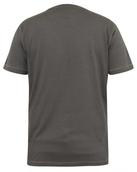 D555 DALLAS Official Gas Monkey Printed Crew Neck T-Shirt Khaki - Tričká - Nadrozmerné tričká - 2XL-14XL