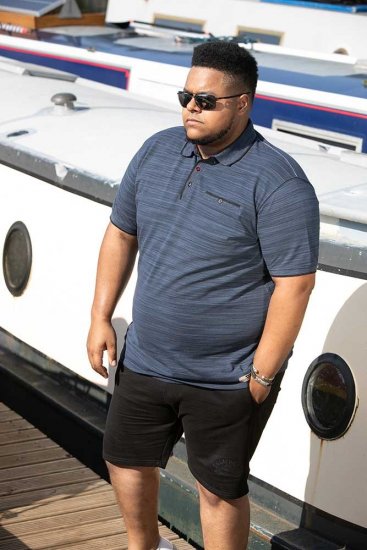 D555 FOXLEY Pique Reno Polo Navy - Polokošele - Polokošele 2XL-8XL