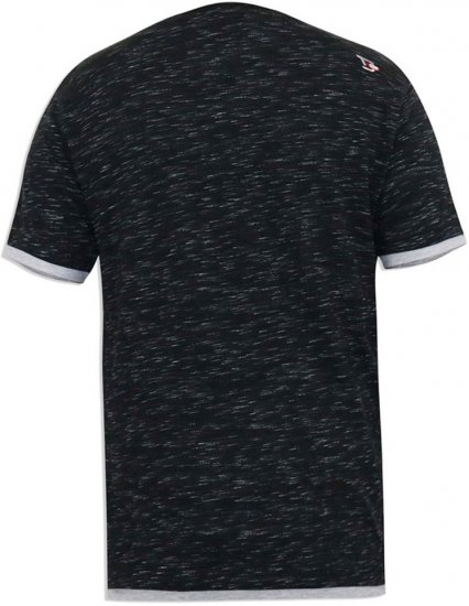 D555 DARREN Skull Printed T-Shirt With Double Layer On Hem & Cuff Black Reno - Tričká - Nadrozmerné tričká - 2XL-14XL