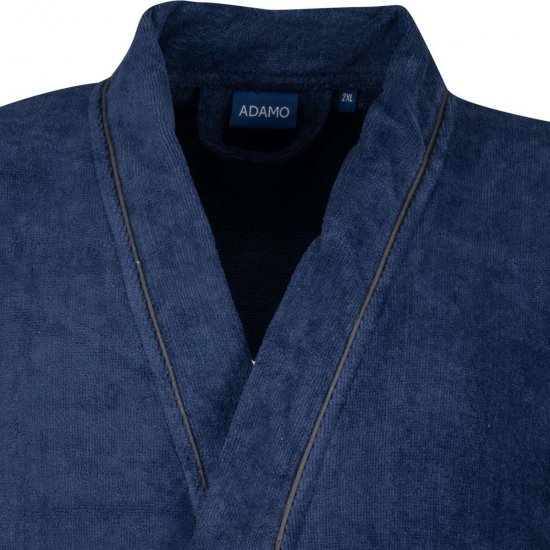 Adamo 149014 Velúrový župan Tmavomodrá - Spodná bielizeň - Spodné Prádlo 2XL-8XL