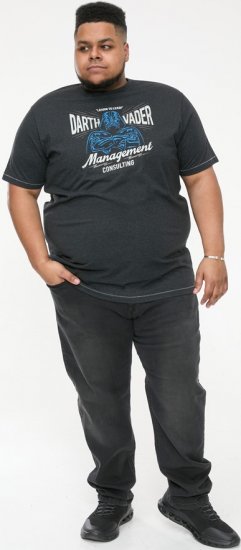 D555 SOLO Official Star Wars Management Consulting Printed T-Shirt Black Reno - Tričká - Nadrozmerné tričká - 2XL-14XL