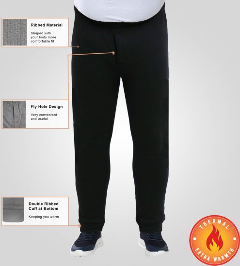 D555 Boston Thermal Long Johns Black - Spodná bielizeň - Spodné Prádlo 2XL-8XL