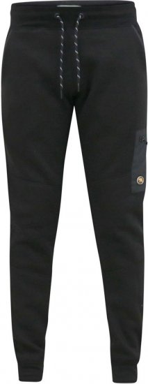 D555 COTGRAVE Couture Elasticated Waistband Jogger With Woven Fabric Trim Black - Tepláky & teplákové kraťasy - Tepláky & Teplákové kraťasy - 2XL-12XL