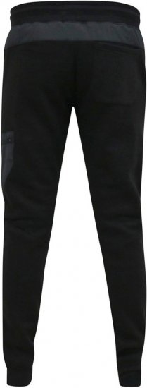D555 COTGRAVE Couture Elasticated Waistband Jogger With Woven Fabric Trim Black - Tepláky & teplákové kraťasy - Tepláky & Teplákové kraťasy - 2XL-12XL