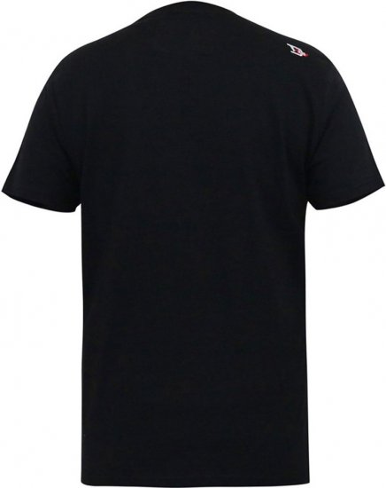 D555 MALCOM Snake And Roses Printed Crew Neck T-Shirt Black - Tričká - Nadrozmerné tričká - 2XL-14XL