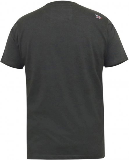 D555 JAIDEN Legends Guitar Printed Crew Neck T-Shirt Khaki - Tričká - Nadrozmerné tričká - 2XL-14XL