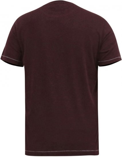D555 DIVISION Official Pink Floyd Printed T-Shirt Burgundy - Tričká - Nadrozmerné tričká - 2XL-14XL