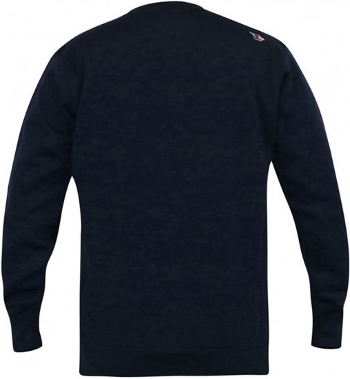 D555 KEYWORTH Authentic Printed Crew Neck Sweatshirt Navy - Mikiny & mikiny bez kapucne - Mikiny & Mikiny s Kapucňou 2XL-12XL