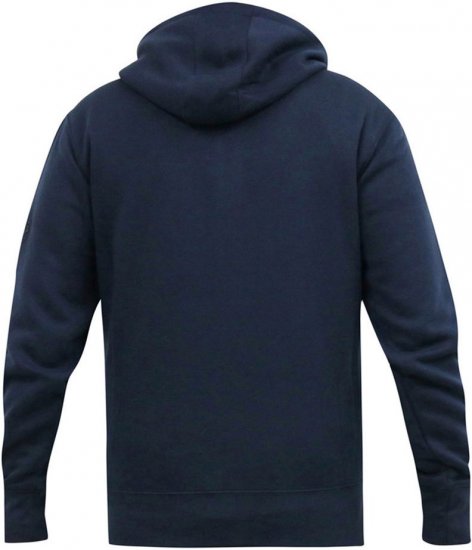 D555 GABRIEL Couture Zip Through Hoody With Reversible Zips Navy - Mikiny & mikiny bez kapucne - Mikiny & Mikiny s Kapucňou 2XL-12XL