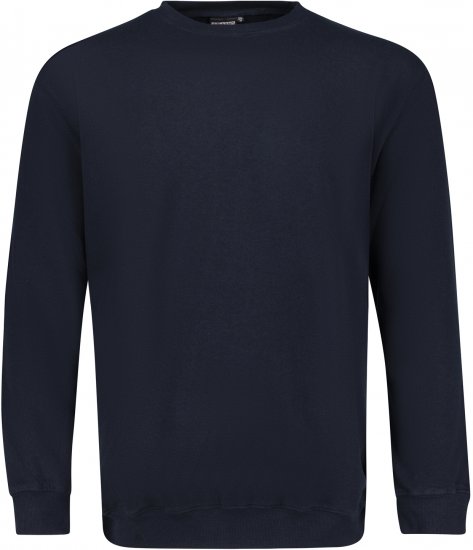 Adamo Athen Crew neck Sweatshirt Navy - Mikiny & mikiny bez kapucne - Mikiny & Mikiny s Kapucňou 2XL-12XL