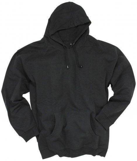 Adamo Athen Hoodie without Zipper Black - Mikiny & mikiny bez kapucne - Mikiny & Mikiny s Kapucňou 2XL-12XL