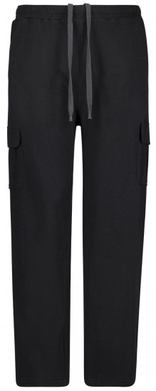 Adamo Athen Sweatpants with Cargo-pocket Black - Tepláky & teplákové kraťasy - Tepláky & Teplákové kraťasy - 2XL-12XL