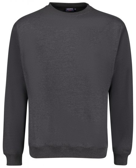 Adamo 159303 Mikina Tmavosivý melír - Mikiny & mikiny bez kapucne - Mikiny & Mikiny s Kapucňou 2XL-12XL