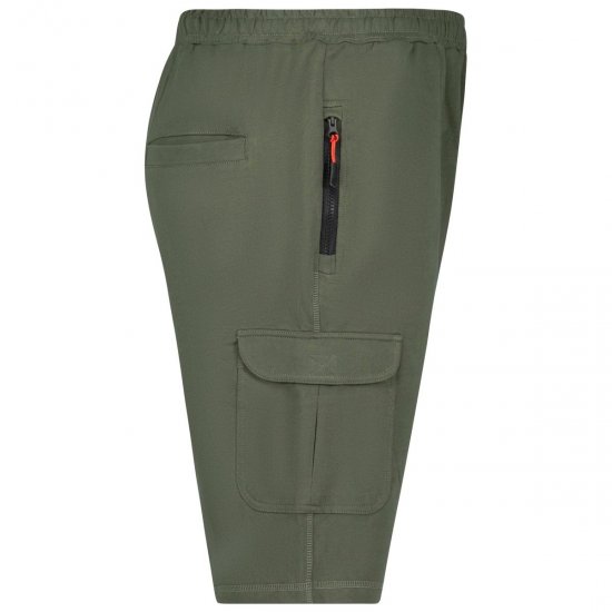 Adamo 159308 Kraťasy cargo Olivová - Tepláky & teplákové kraťasy - Tepláky & Teplákové kraťasy - 2XL-12XL