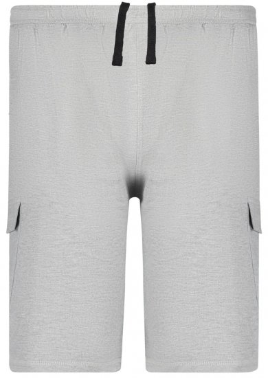 Adamo 159308 Kraťasy cargo Sivý melír - Tepláky & teplákové kraťasy - Tepláky & Teplákové kraťasy - 2XL-12XL